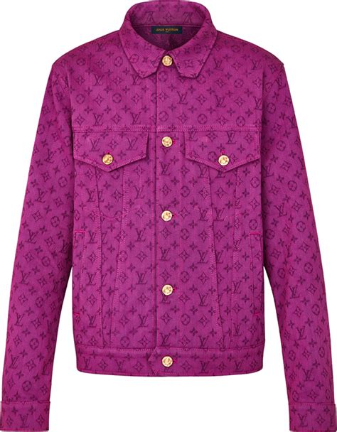 lv denim jacket men|louis vuitton purple denim jacket.